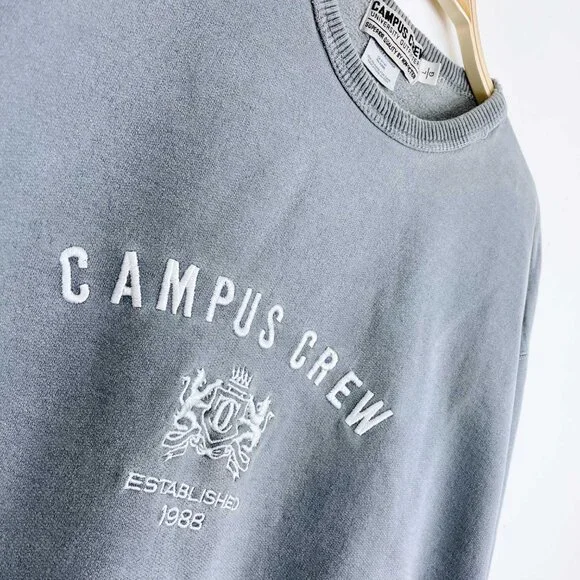 ⚡️SOLD⚡️ vintage 90s campus crew embroidered logo cottage crew - Picture 2 of 6
